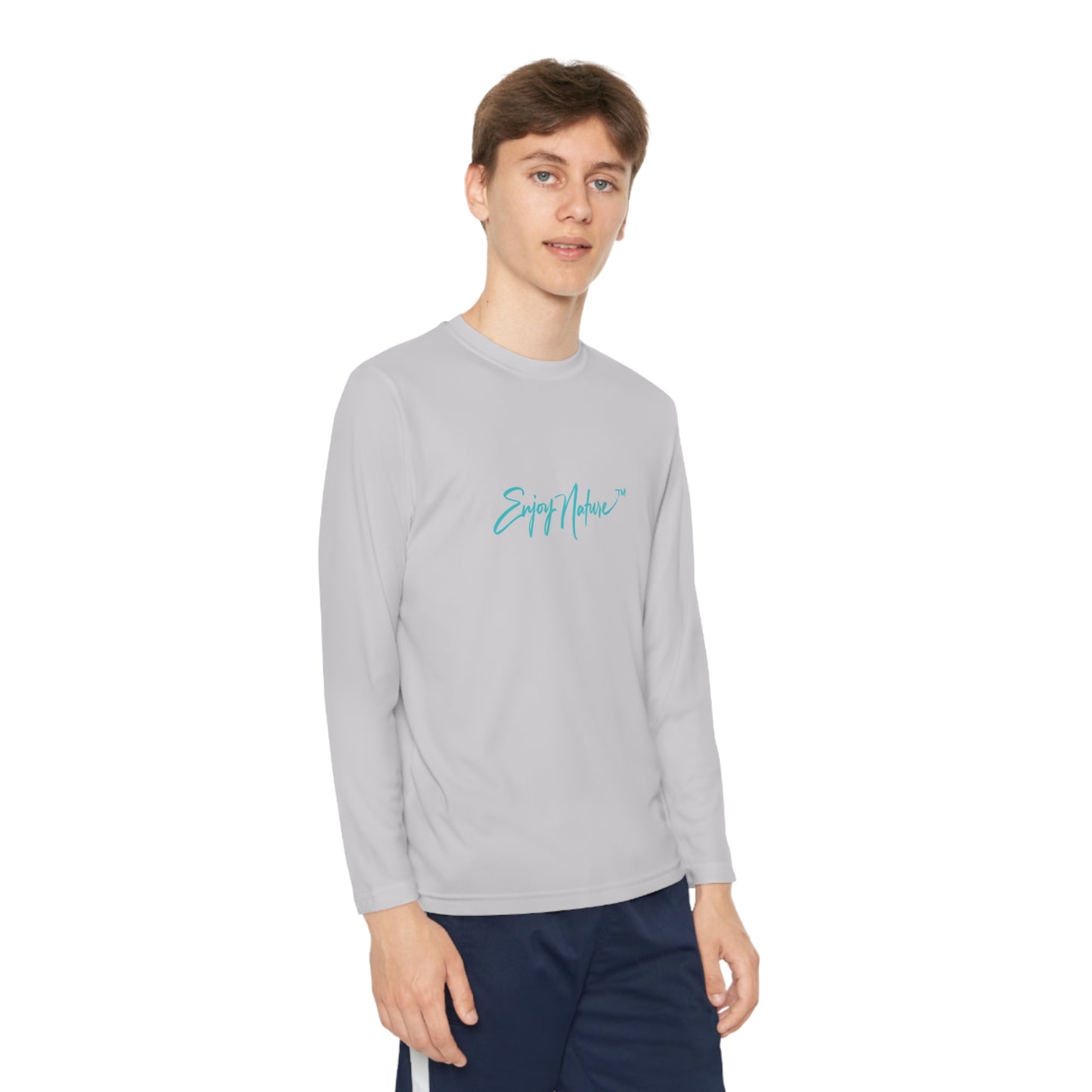 Youth Competitor Long Sleeve Tee with Leopard in Tree by Enjoy Nature