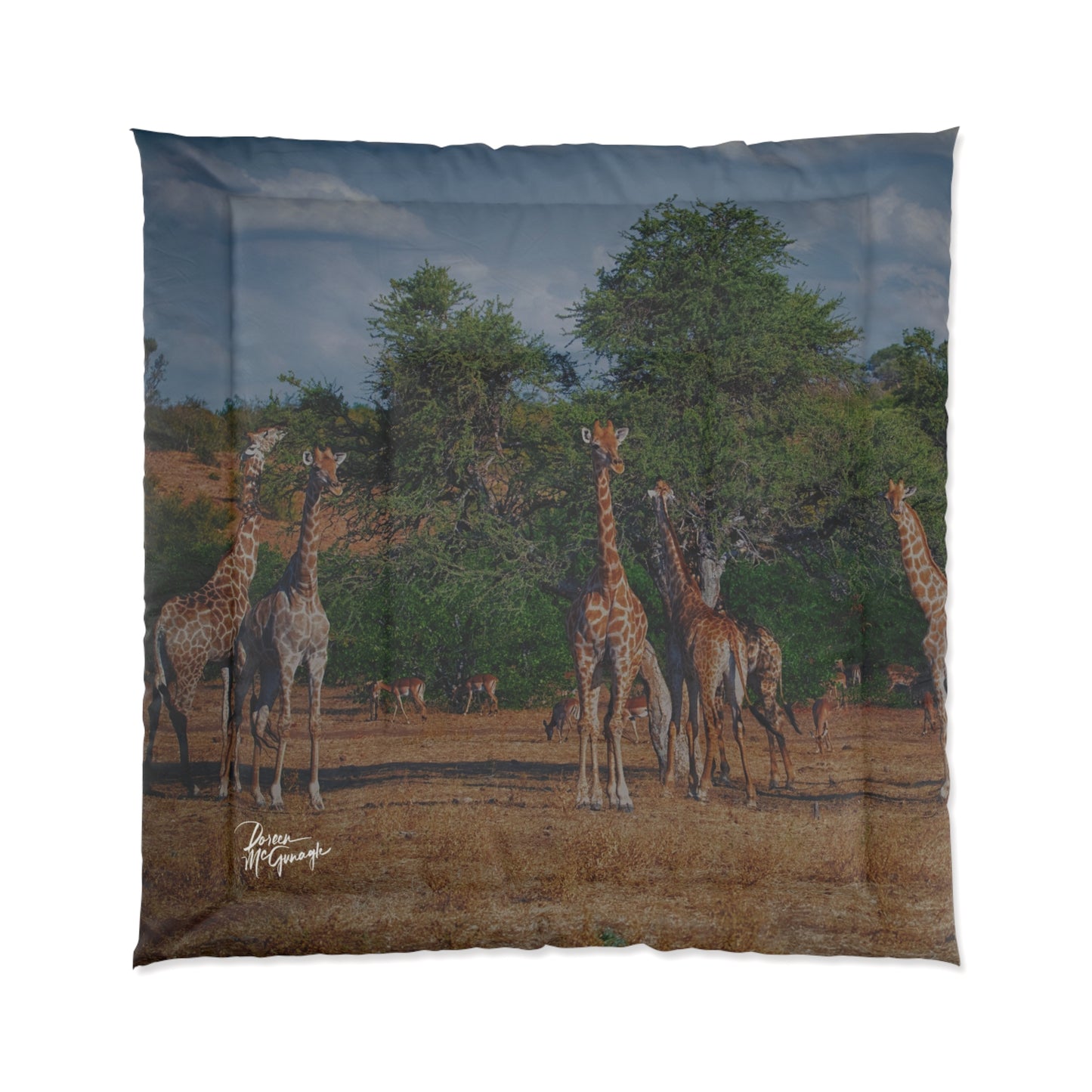 Giraffe Family Comforter by Enjoy Nature