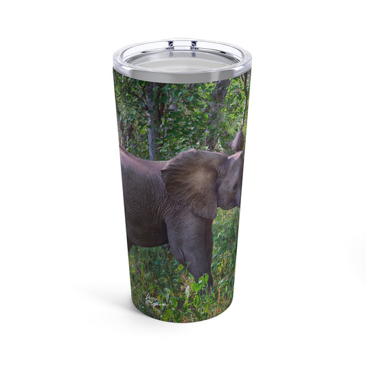 Enjoy Nature Elephant Baby in Forest 20 oz Travel Tumbler