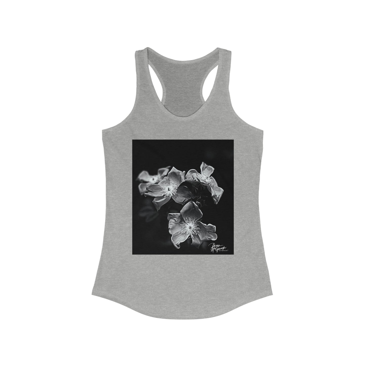 Womens racerback tank tops Enchanted Elegance Wild Flowers, women summer tees