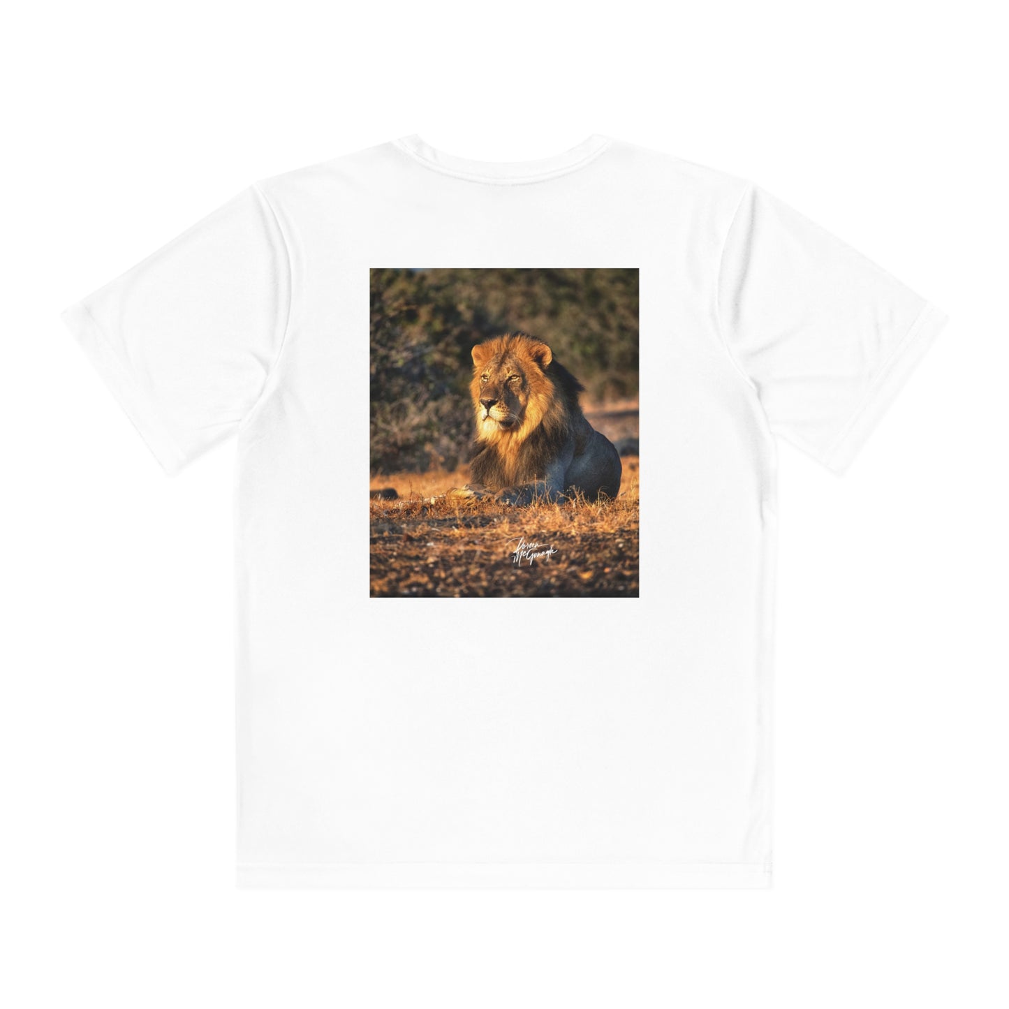 Youth Competitor Tee with Fine Art Image Lion King of Jungle by Enjoy Nature