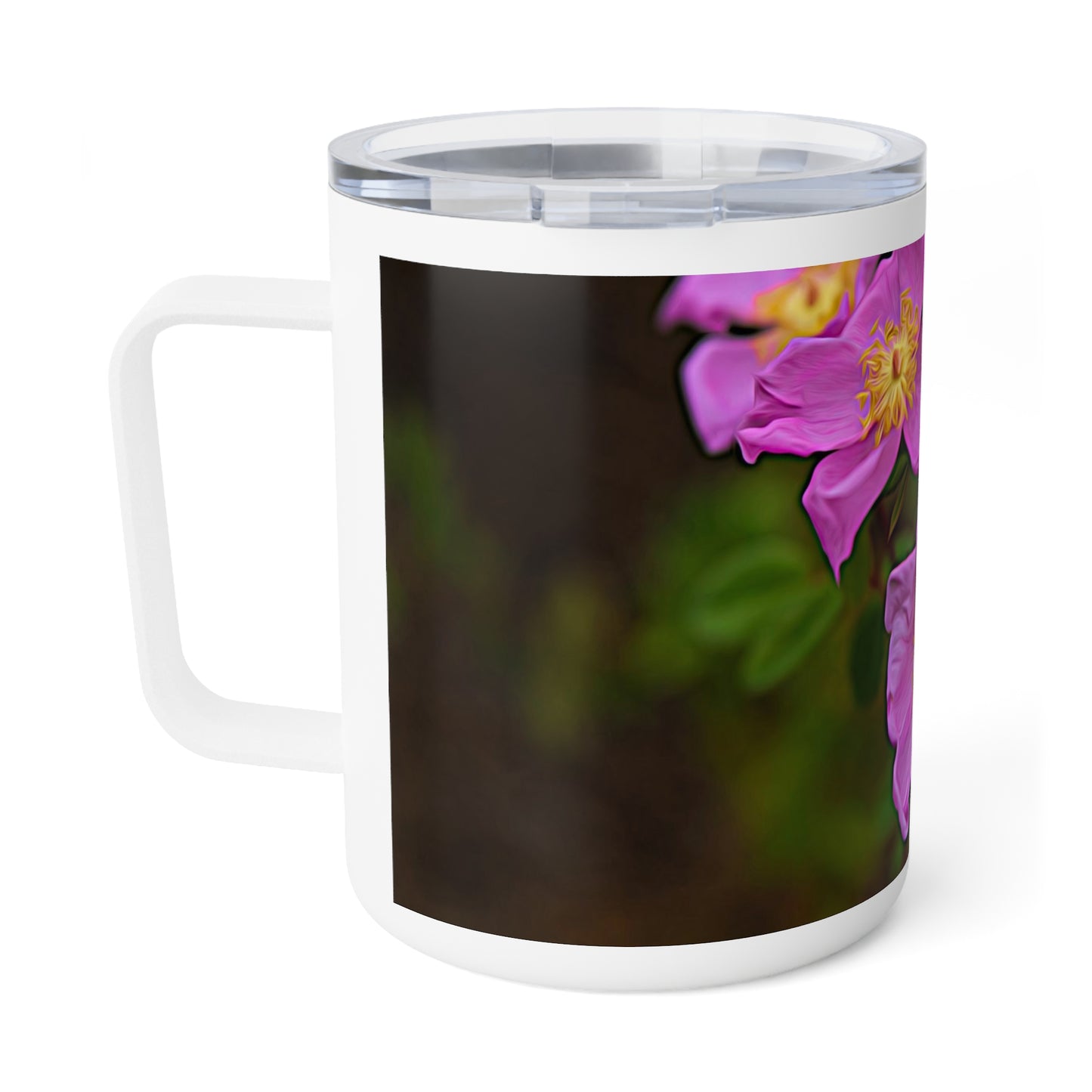 Enchanted Elegance Wild Flowers Eco friendly, 10 oz Insulated travel Mug