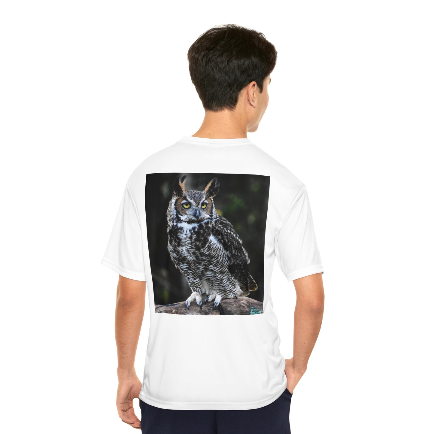 Great Horned Owl Men's Performance T-Shirt