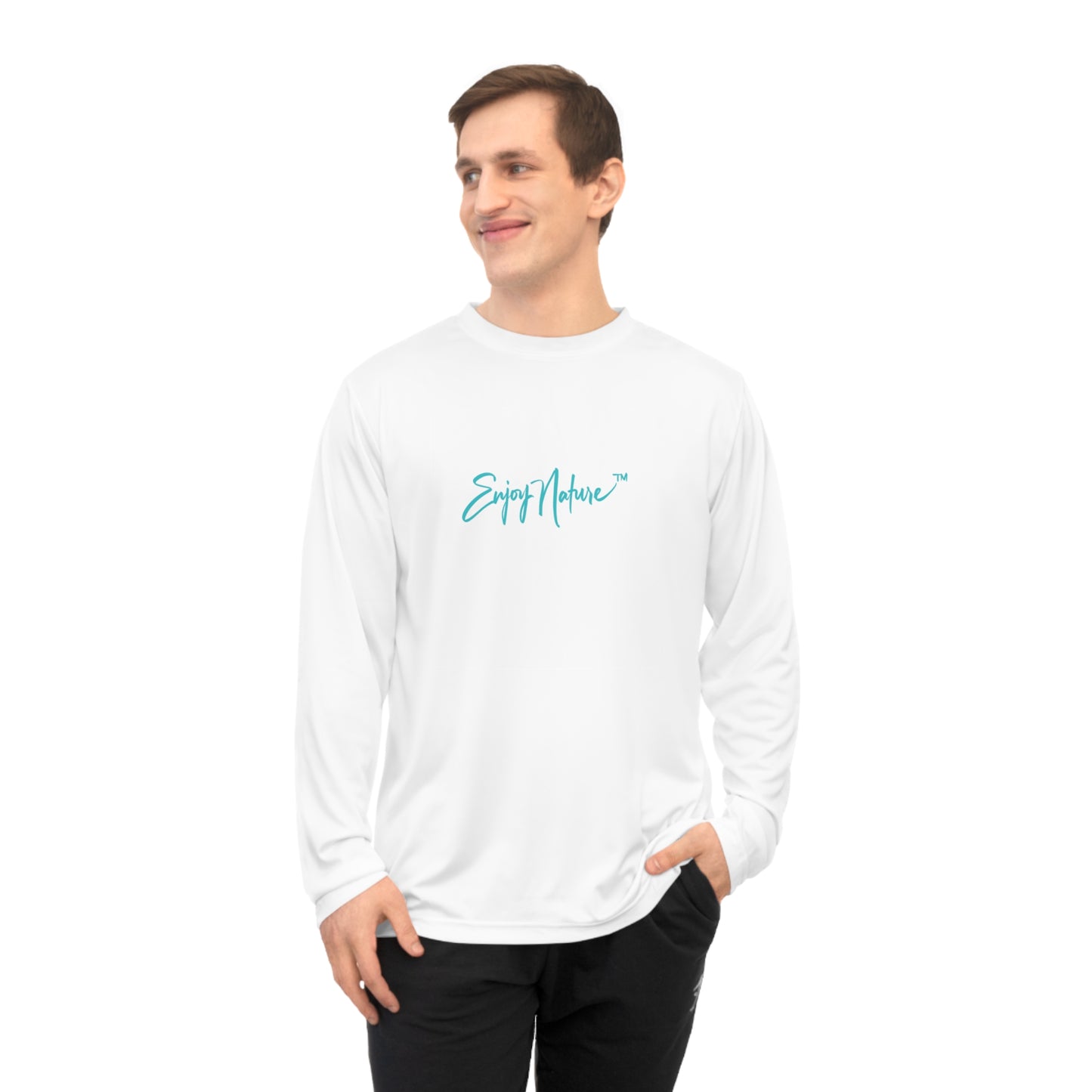 Unisex Long Sleeve Performance Tee - "Baby Zebra" by Enjoy Nature