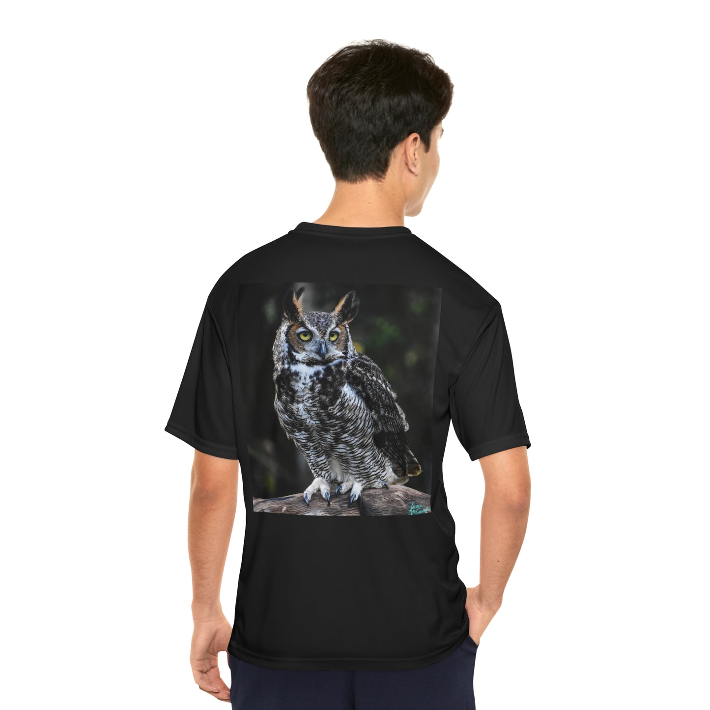 Great Horned Owl Men's Performance T-Shirt