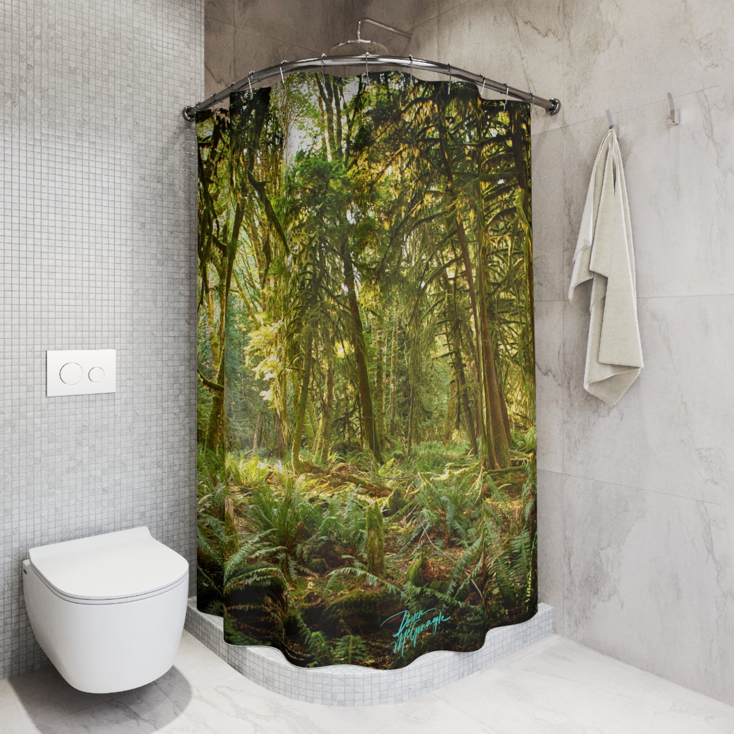 Earthy Shower Curtain, Deep in the Forest, Nature Inspired