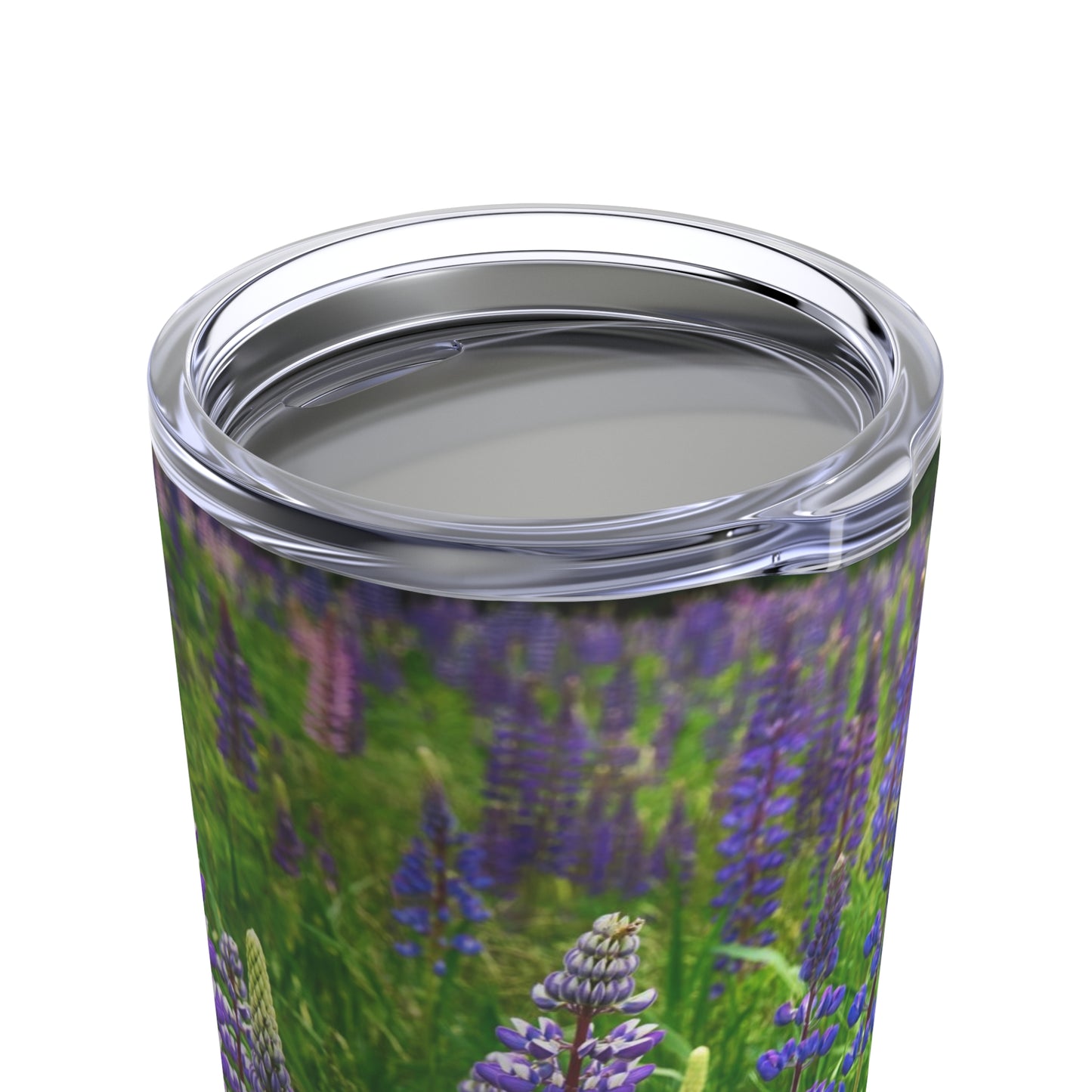 eco friendly, Maine Wild Lupines, Adventure Quencher Travel Tumbler 20oz, Insulated