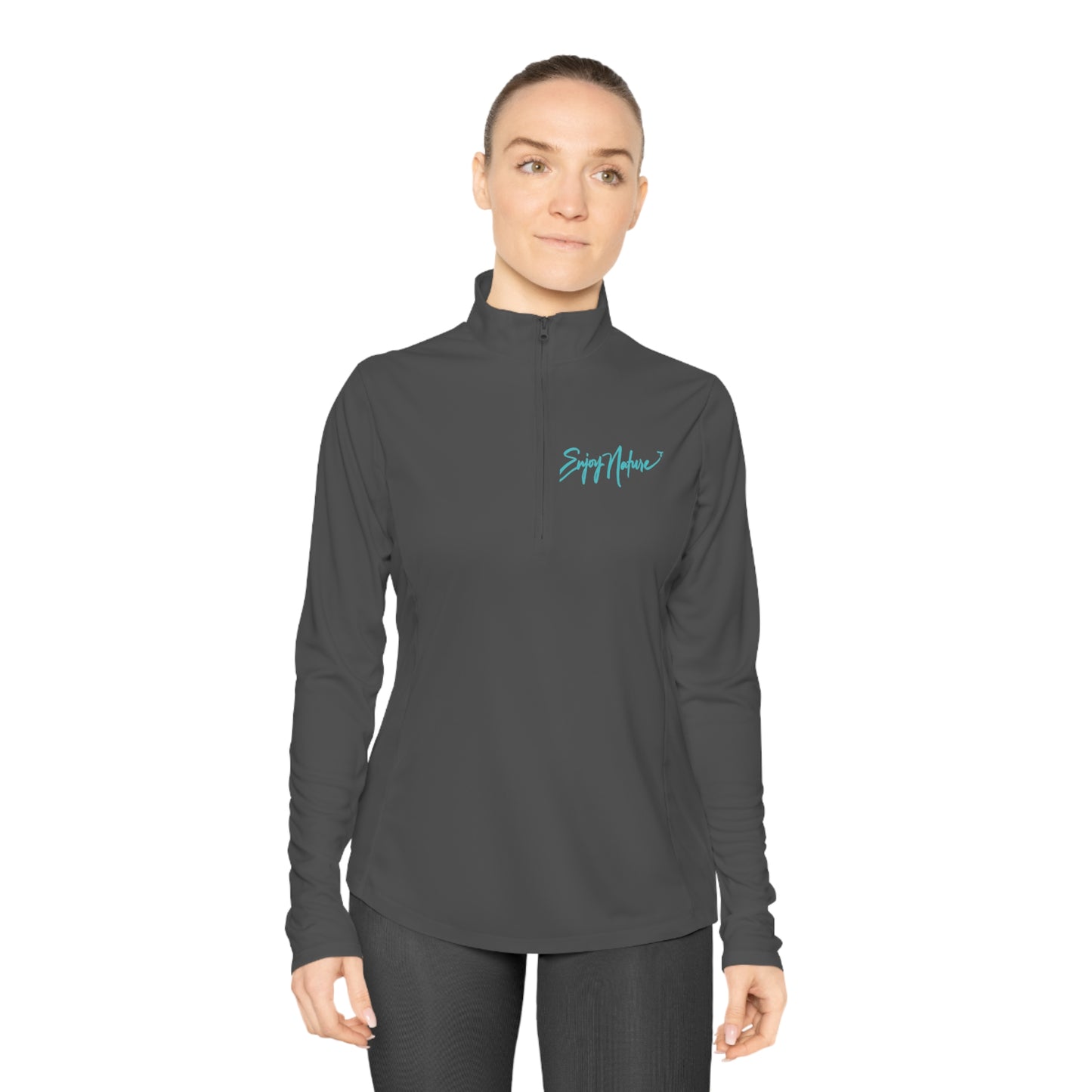 Stay Cozy in Style with Women's Peacock Long Sleeve Quarter Zip Pullover - A Wardrobe Essential