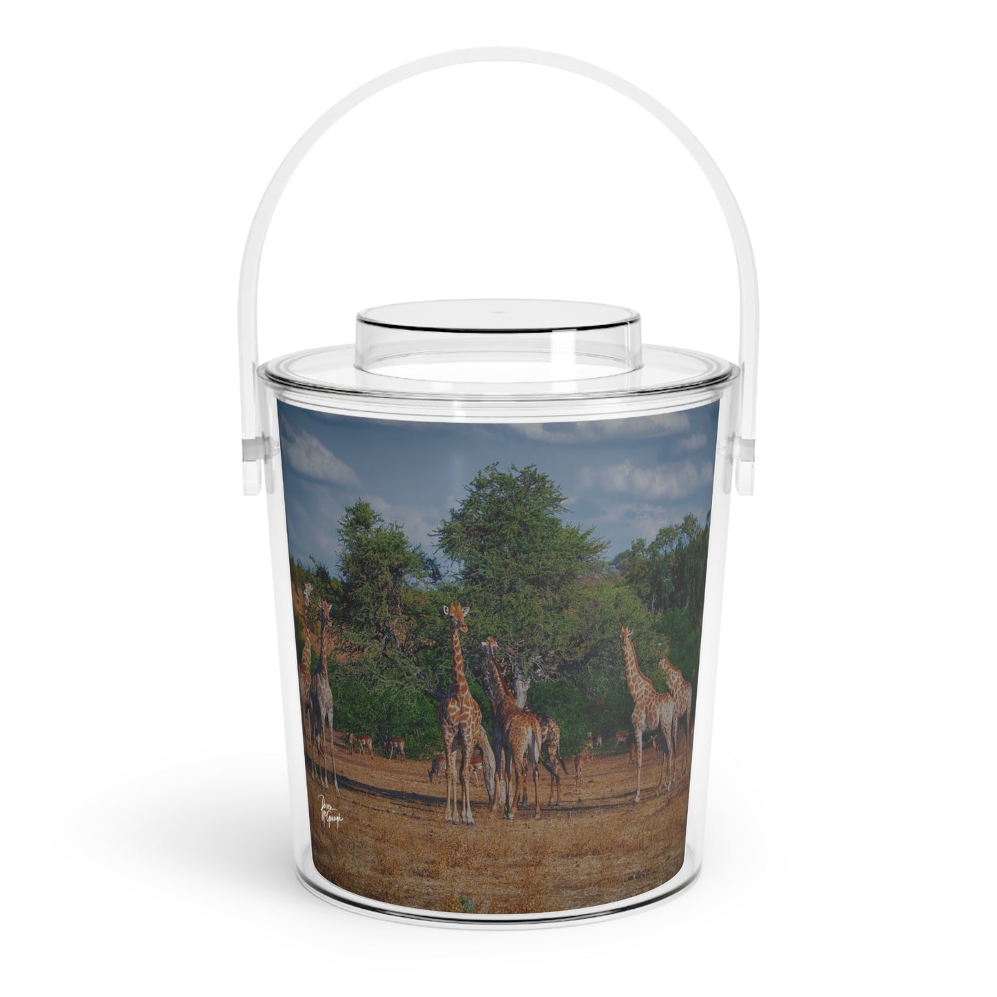 Enjoy Nature Giraffe Family Insulated Ice Bucket