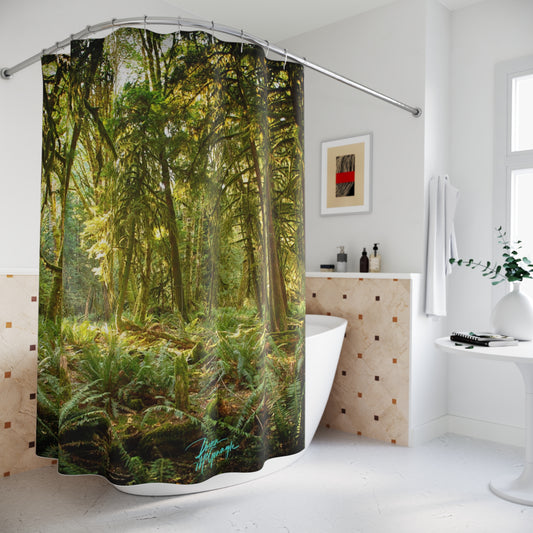 Earthy Shower Curtain, Deep in the Forest, Nature Inspired