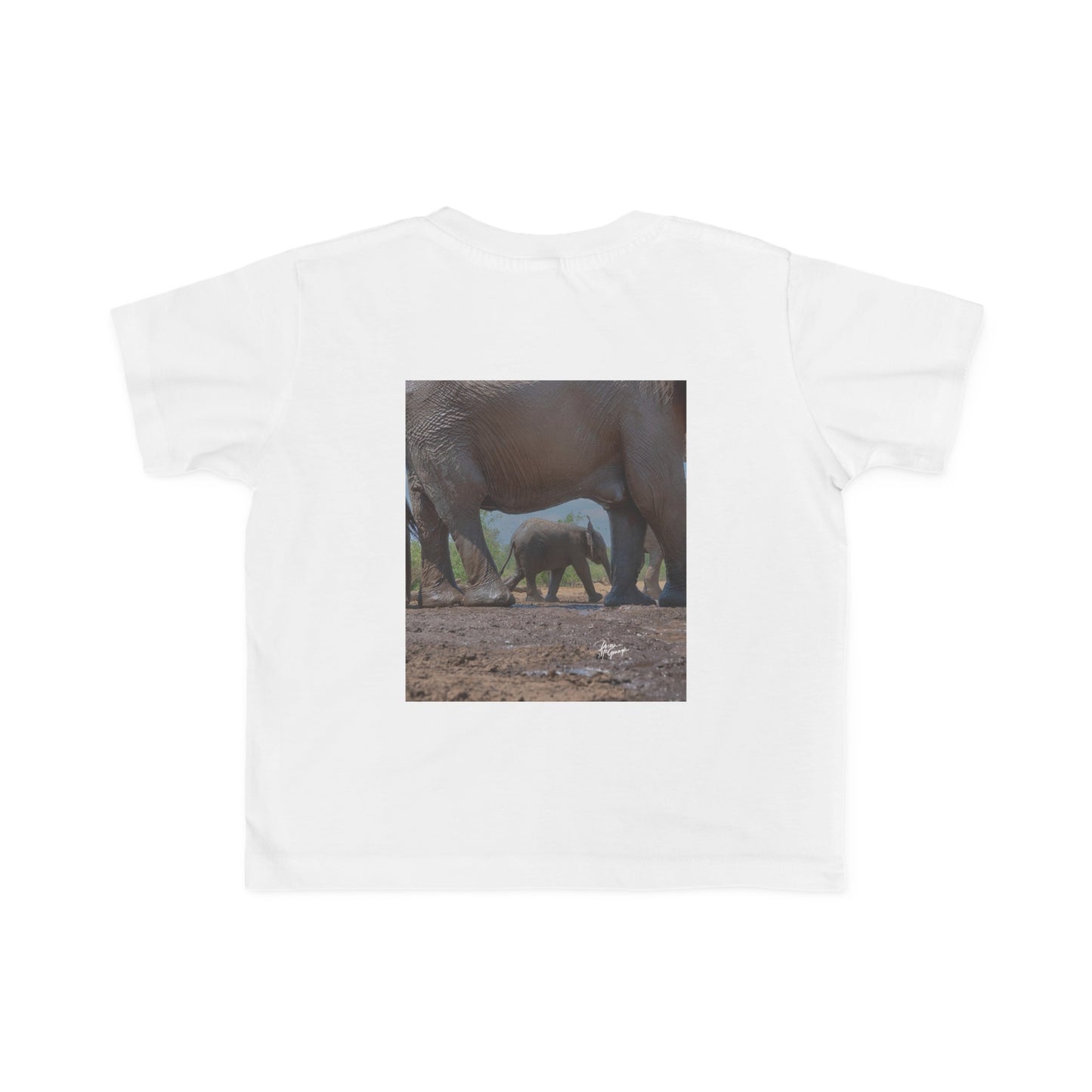 Enjoy Nature Toddler Tee - Elephant Baby with Mom's Protection