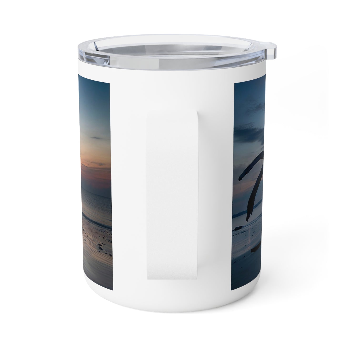 Eco friendly, Coastal Morning Sunrise on Jekyll Island 10 oz Insulated Travel Mug