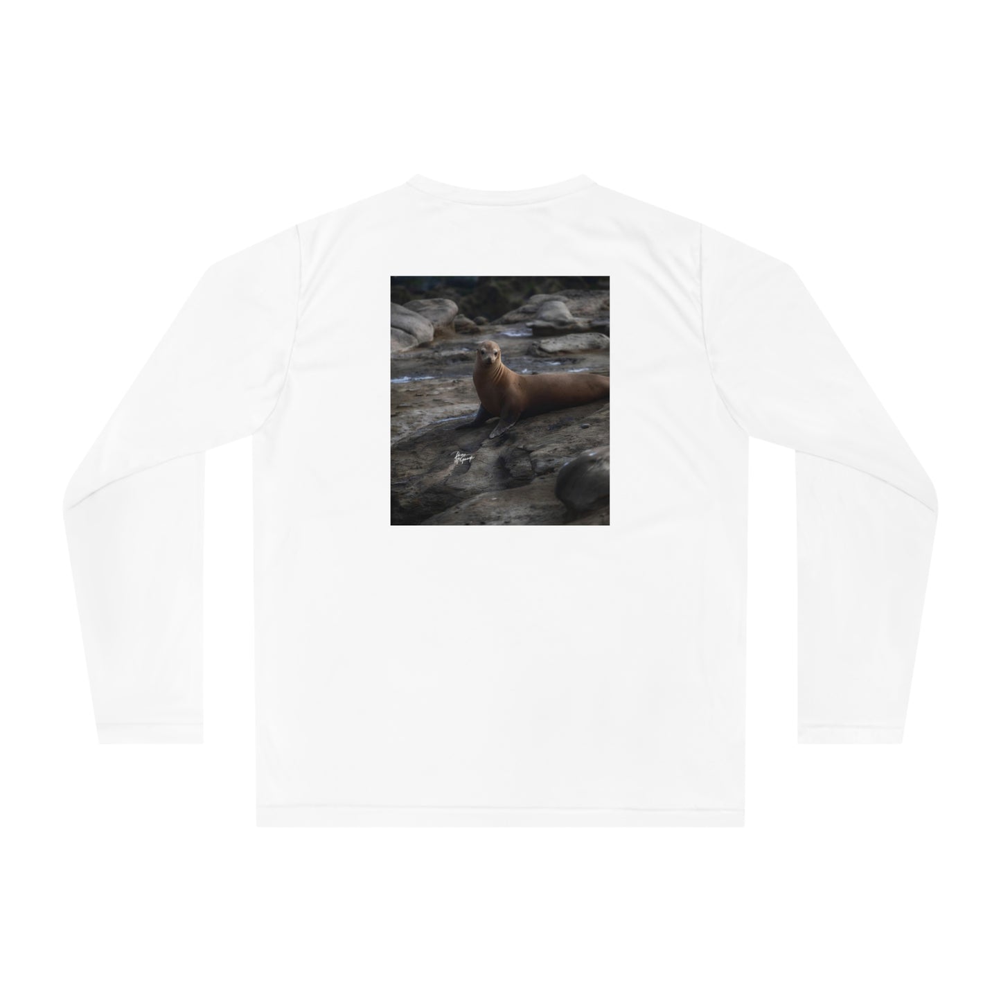 Unisex T-shirt Young Sea Virtuoso Sea Lion, Long Sleeve Performance shirt