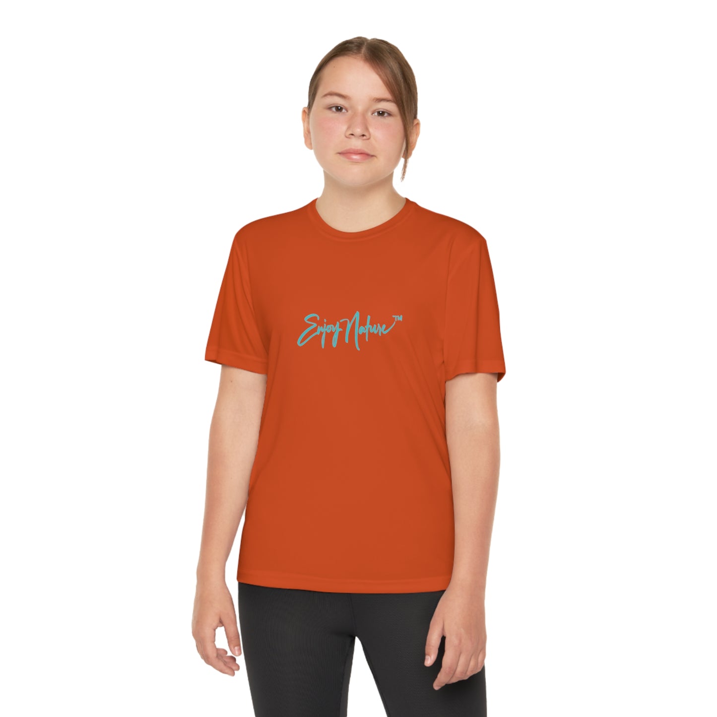 Youth Competitor Tee with Fine Art Image Elephant Family at Watering Hole by Enjoy Nature