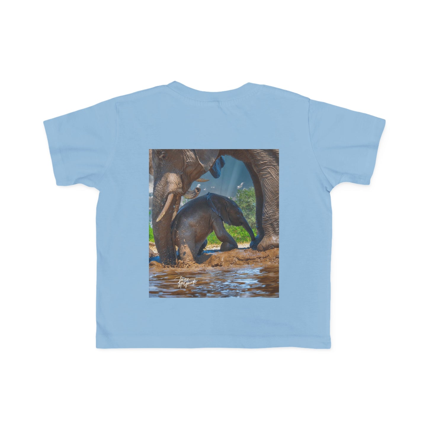 Enjoy Nature Toddler Tee - Elephant Baby with Mom's Gentle Touch