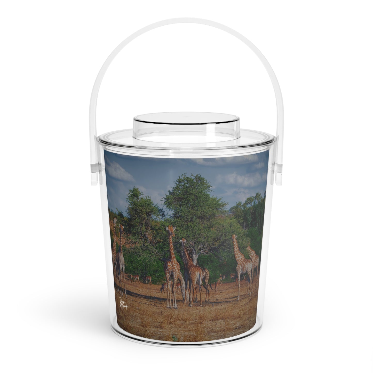 Enjoy Nature Giraffe Family Insulated Ice Bucket