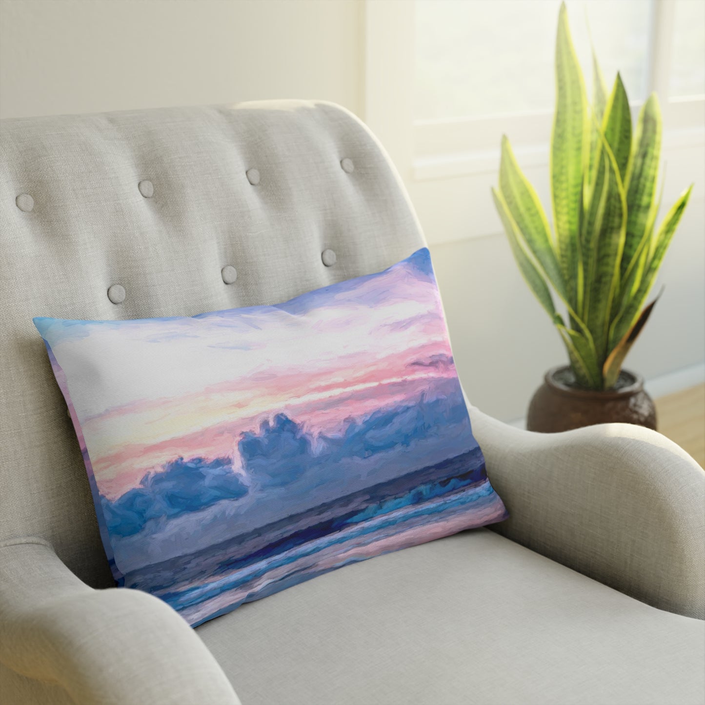 Artistic Accent Pillows, Cotton Candy Sunrise