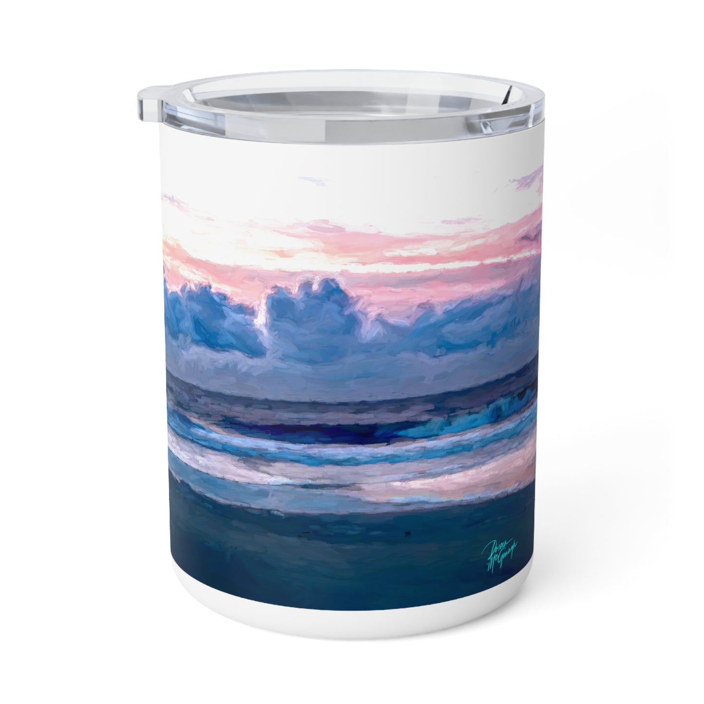 Eco friendly, Cotton Candy Sunrise, 10oz Insulated Travel Mug