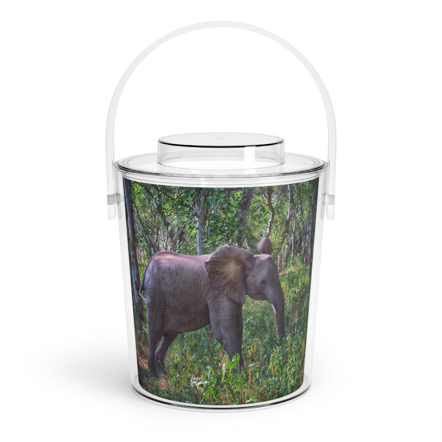 Enjoy Nature Elephant Baby in Forest Insulated Ice Bucket