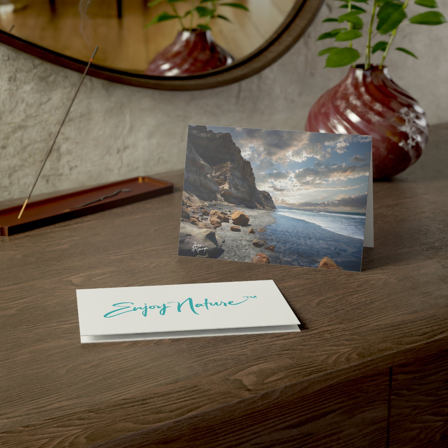 Photo note cards Lagoon Serenity, boxed note cards