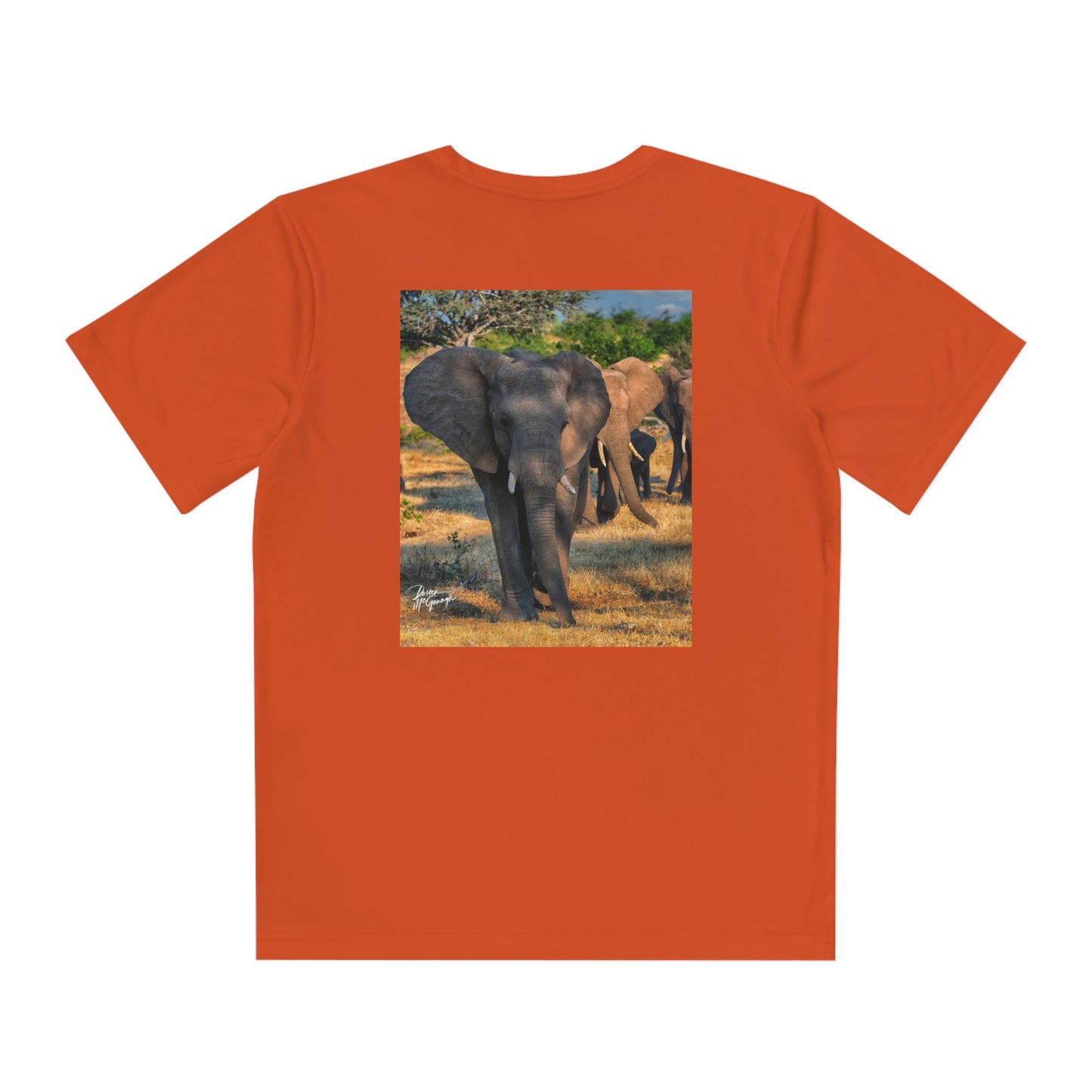 Youth Competitor Tee with Fine Art Image Elephant Family by Enjoy Nature