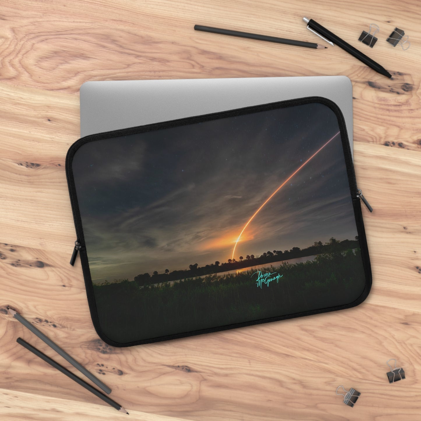 Falcon Shuttle Launch Laptop Sleeve