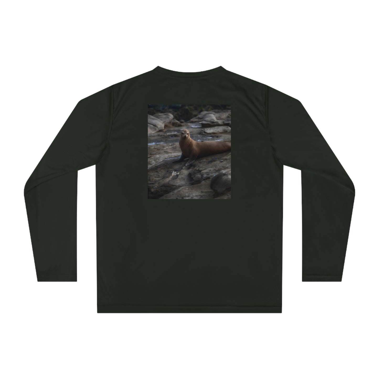 Unisex T-shirt Young Sea Virtuoso Sea Lion, Long Sleeve Performance shirt