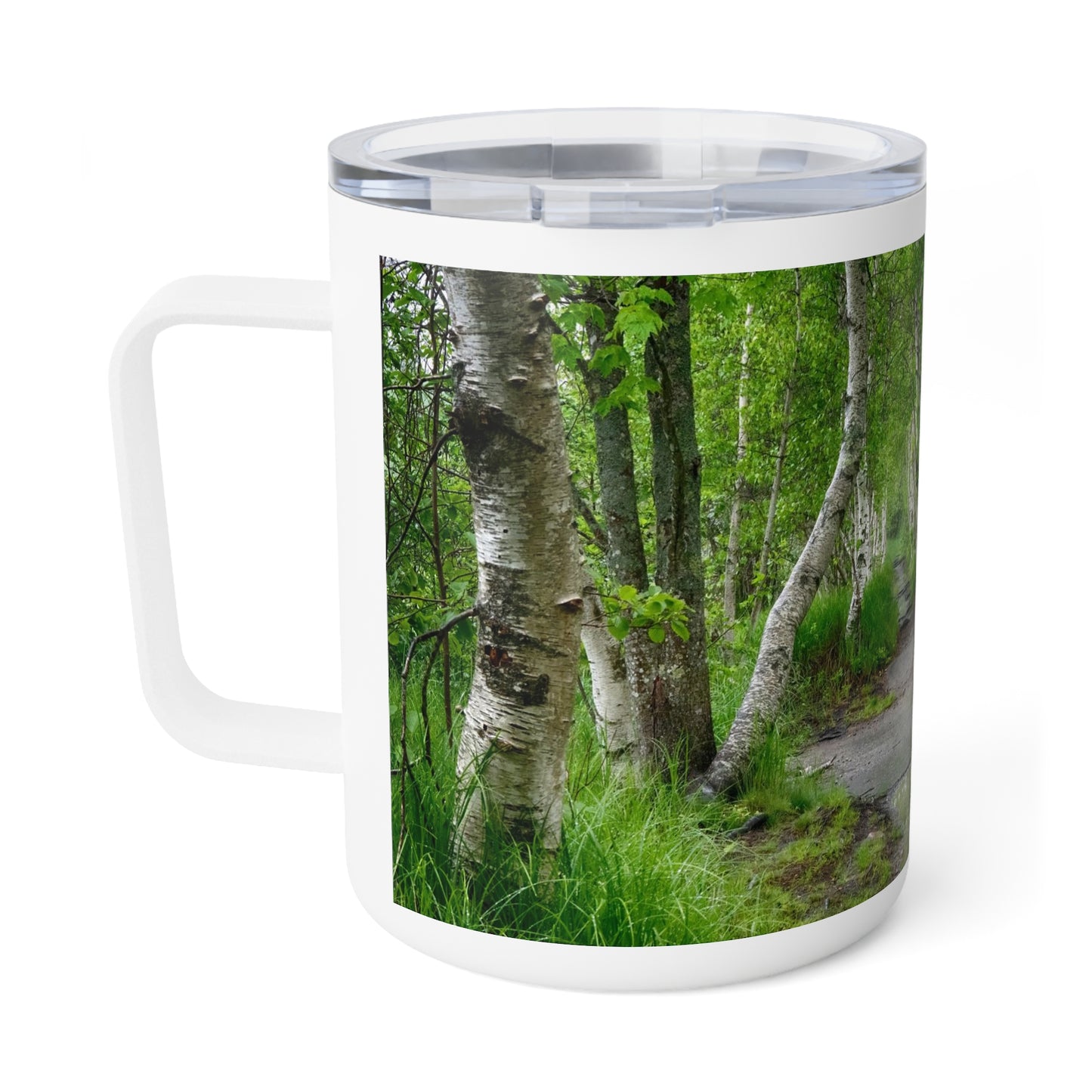 Eco friendly Silver Birch Trail, 10 oz. Insulated Travel Mug