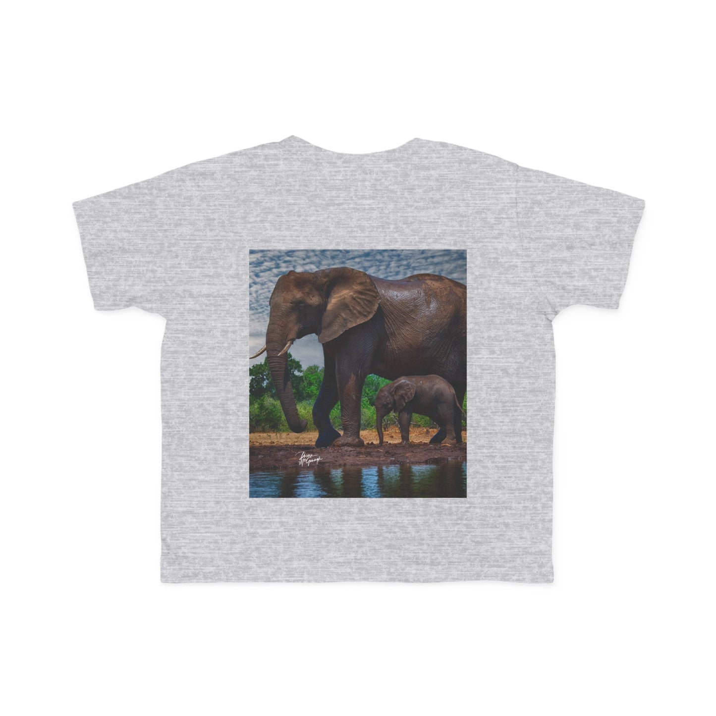 Enjoy Nature Toddler Tee - Elephant Baby with Mom