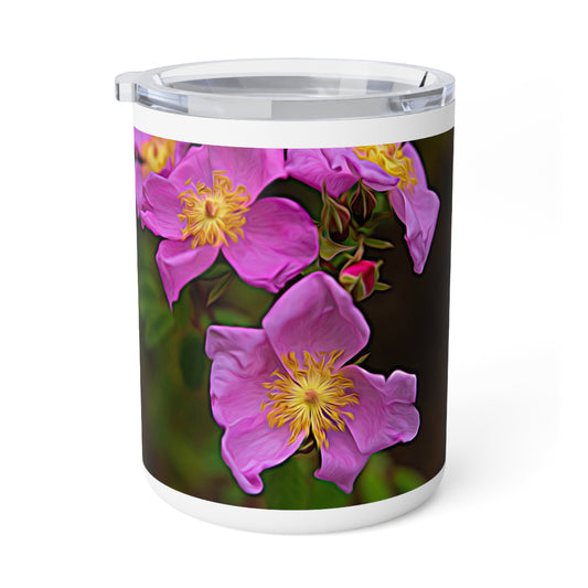 Enchanted Elegance Wild Flowers Eco friendly, 10 oz Insulated travel Mug