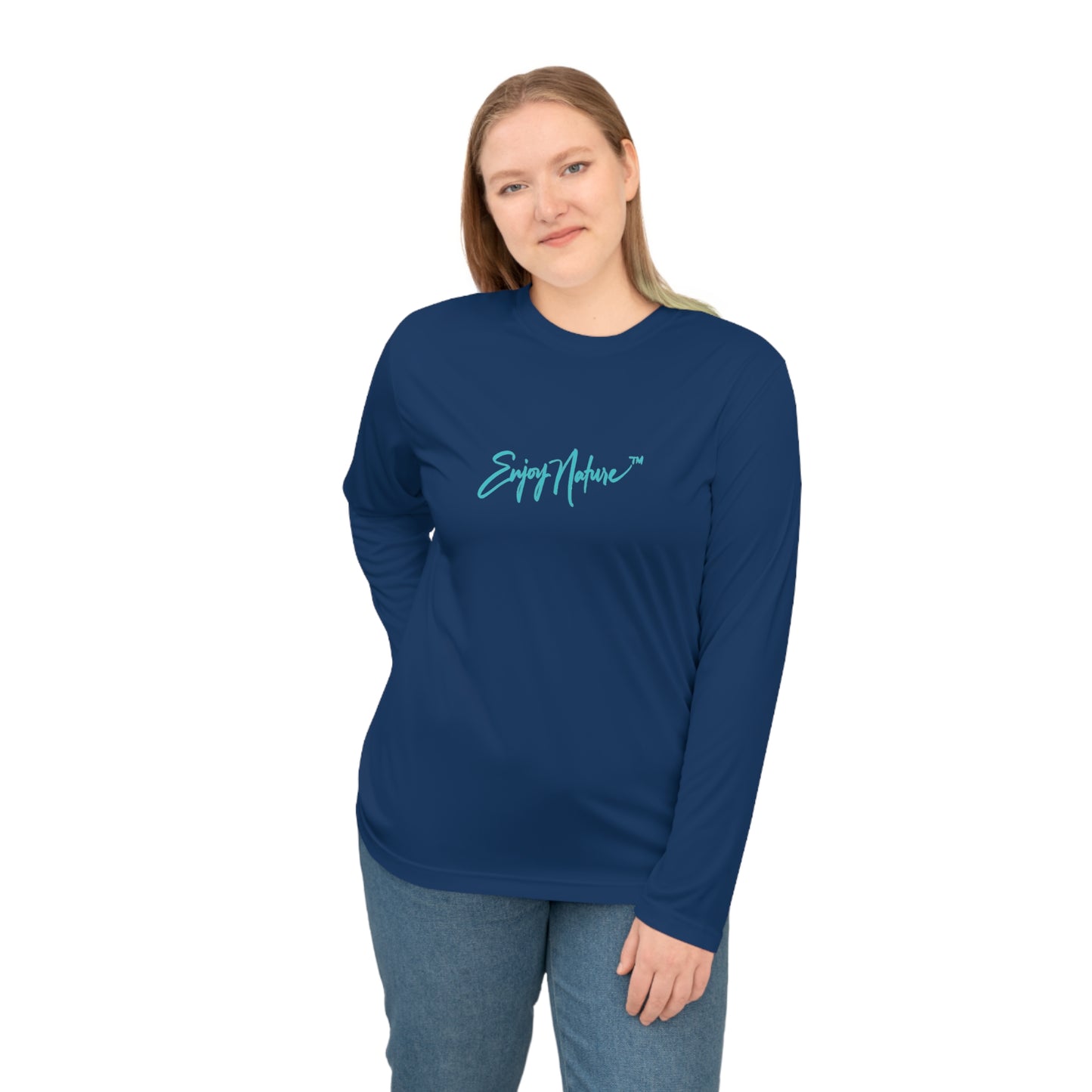 Unisex Long Sleeve Performance Tee - "Cheetah Portrait" by Enjoy Nature