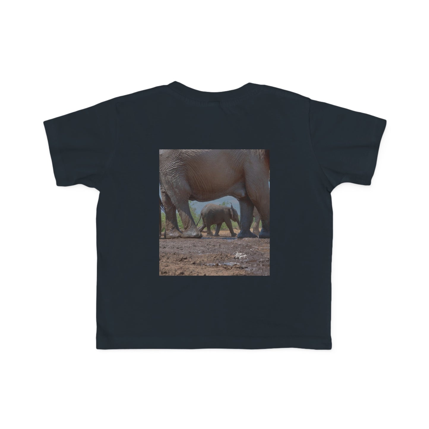 Enjoy Nature Toddler Tee - Elephant Baby with Mom's Protection