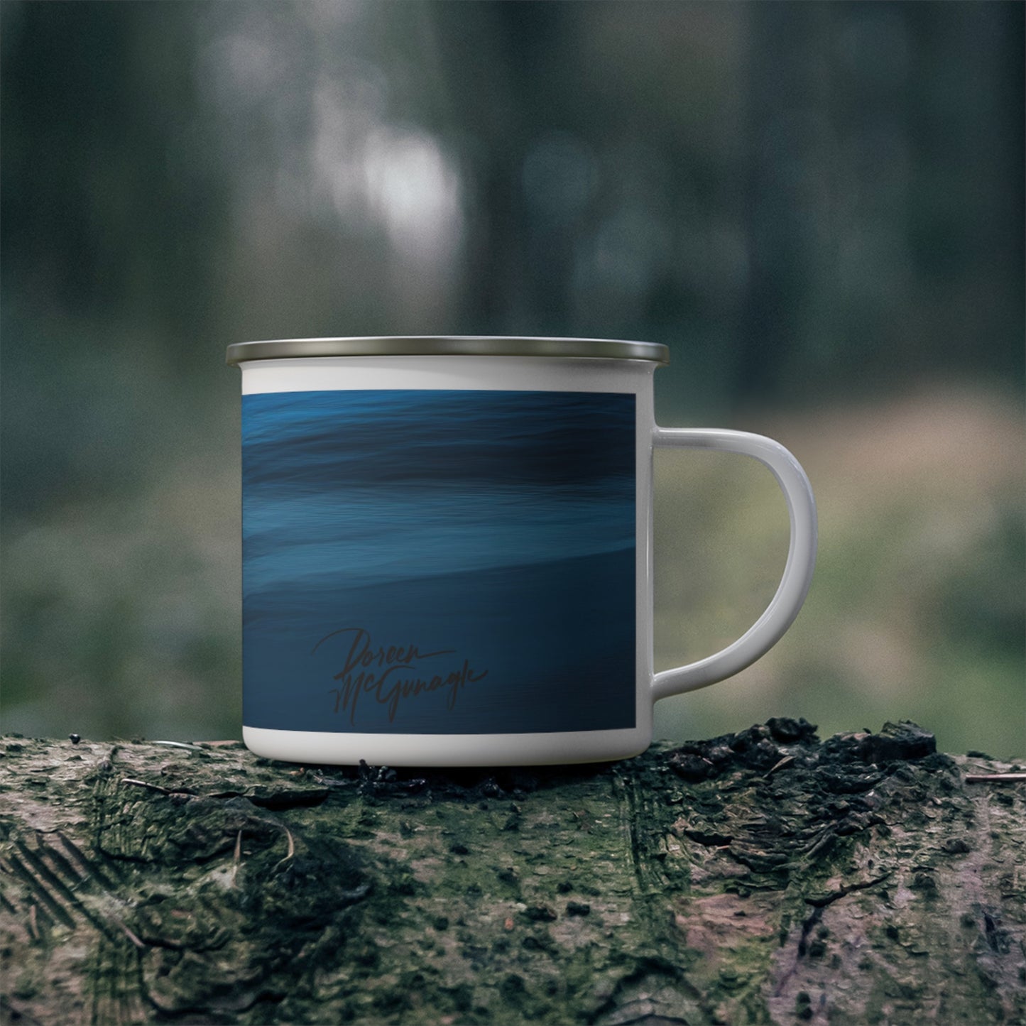 Eco friendly Blue Dawn, 12oz Enamel Camping mug