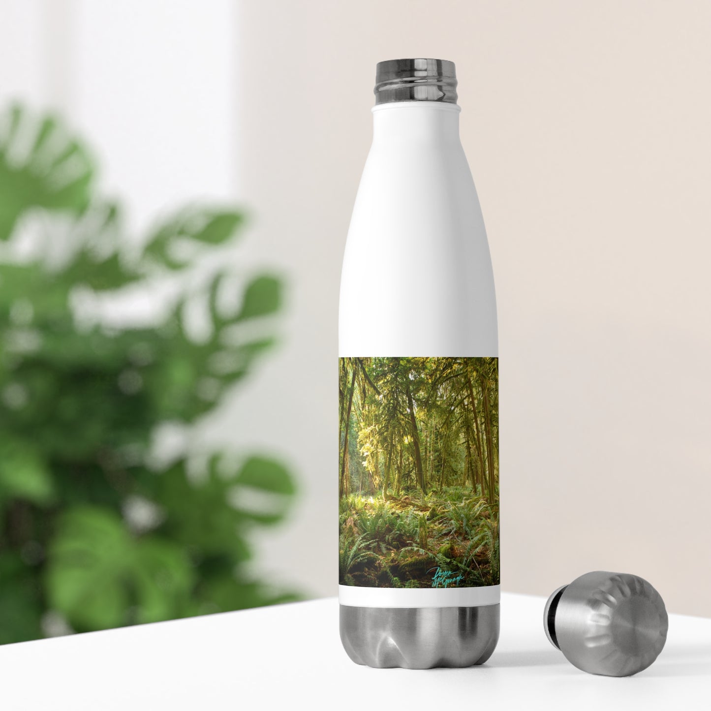 Eco friendly Water Bottle, Enchanted Forest 20oz Insulated Bottle