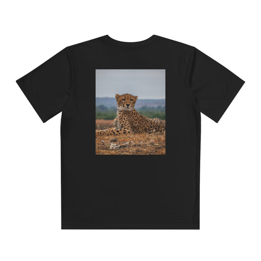 Youth Competitor Tee with Fine Art Image Cheetah Portrait by Enjoy Nature