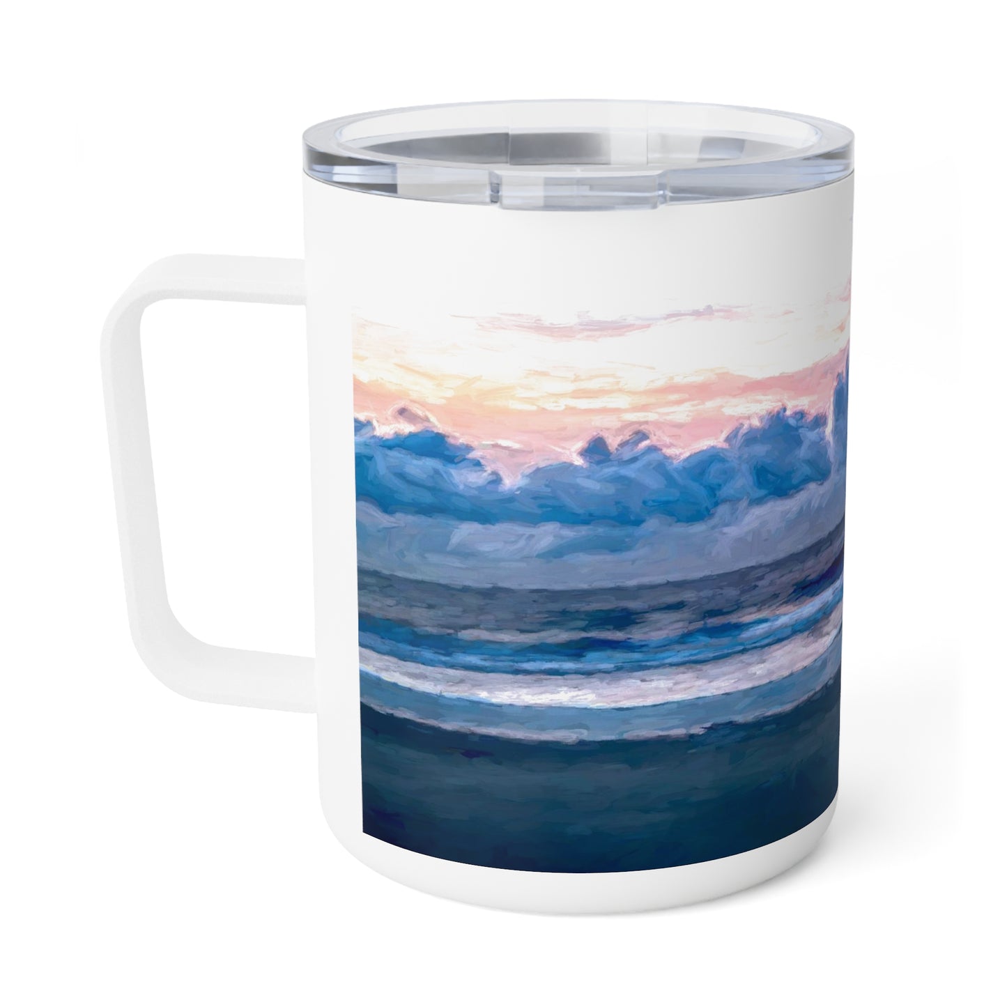 Eco friendly, Cotton Candy Sunrise, 10oz Insulated Travel Mug