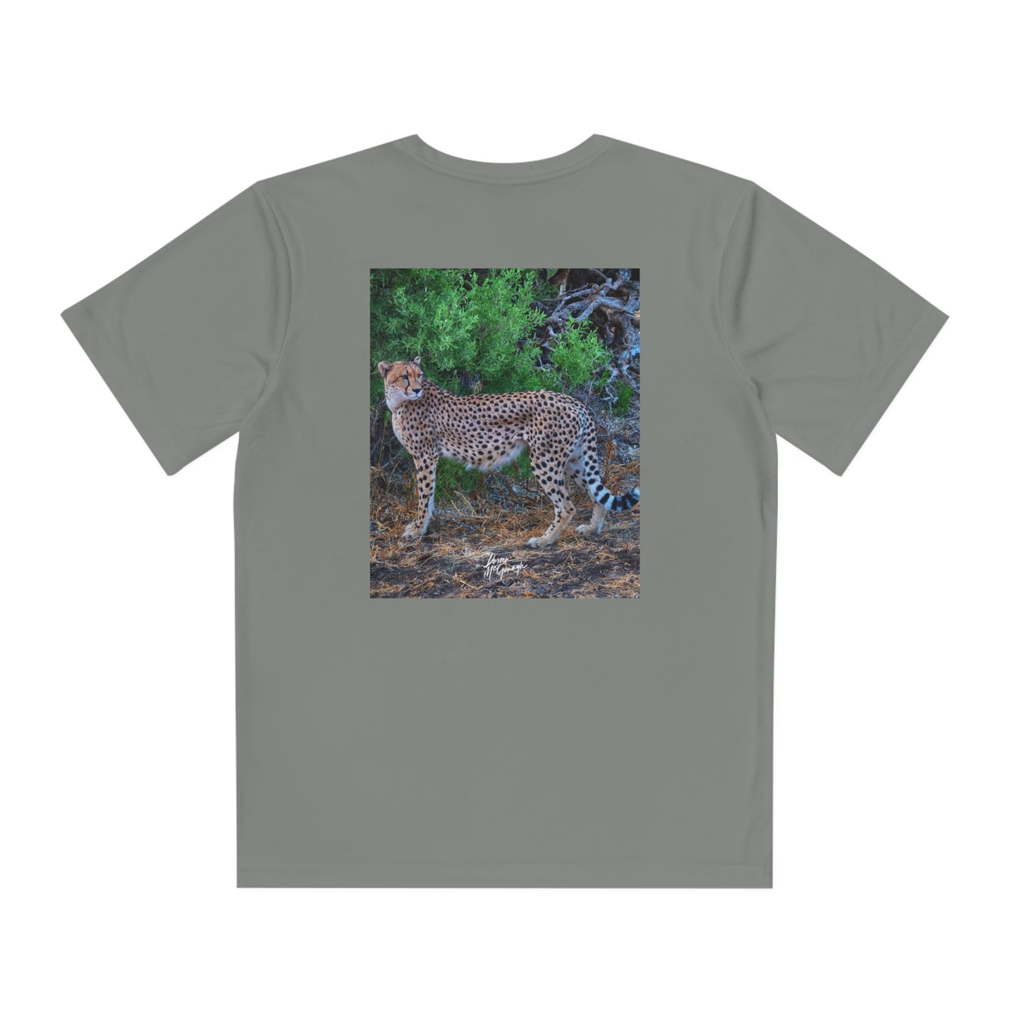 Youth Competitor Tee with Fine Art Image Cheetah Stand by Enjoy Nature