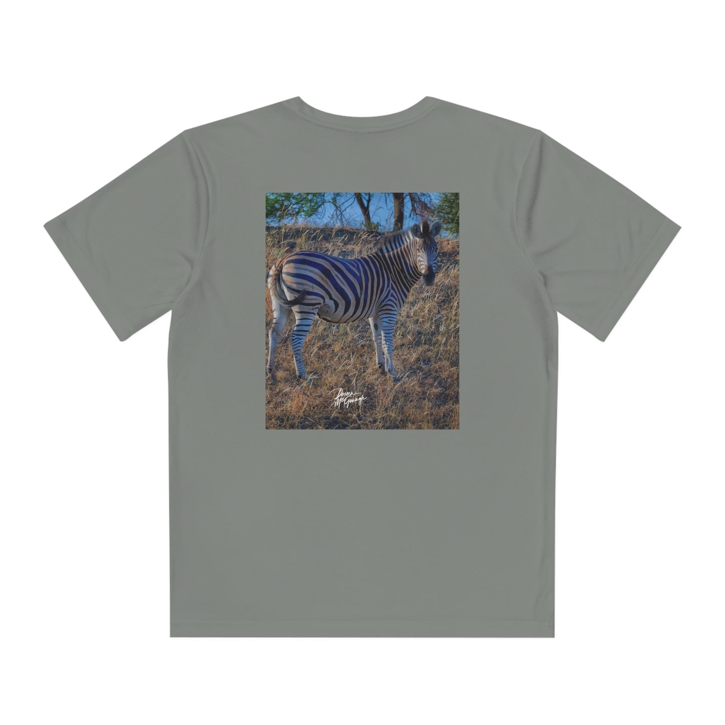 Youth Competitor Tee with Fine Art Image Baby Zebra by Enjoy Nature