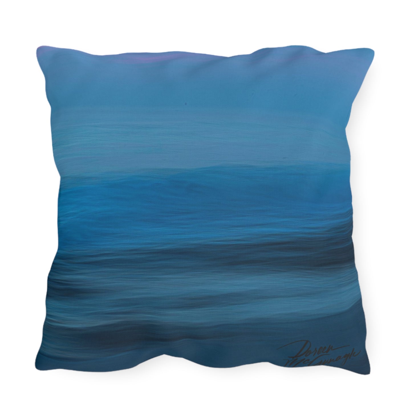 Artistic Outdoor Accent Pillows Blue Dawn