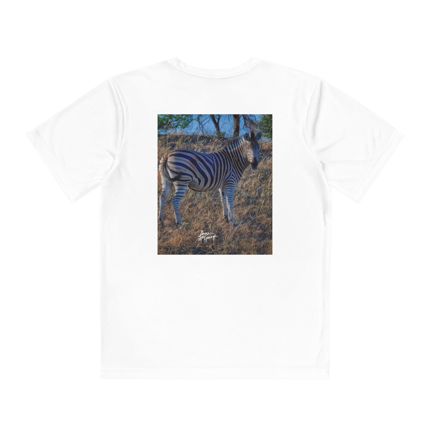 Youth Competitor Tee with Fine Art Image Baby Zebra by Enjoy Nature