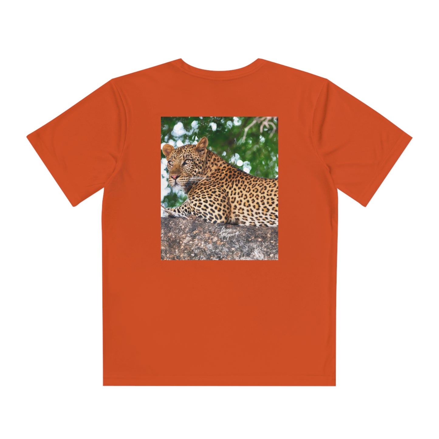 Youth Competitor Tee with Fine Art Image Leopard in Tree by Enjoy Nature