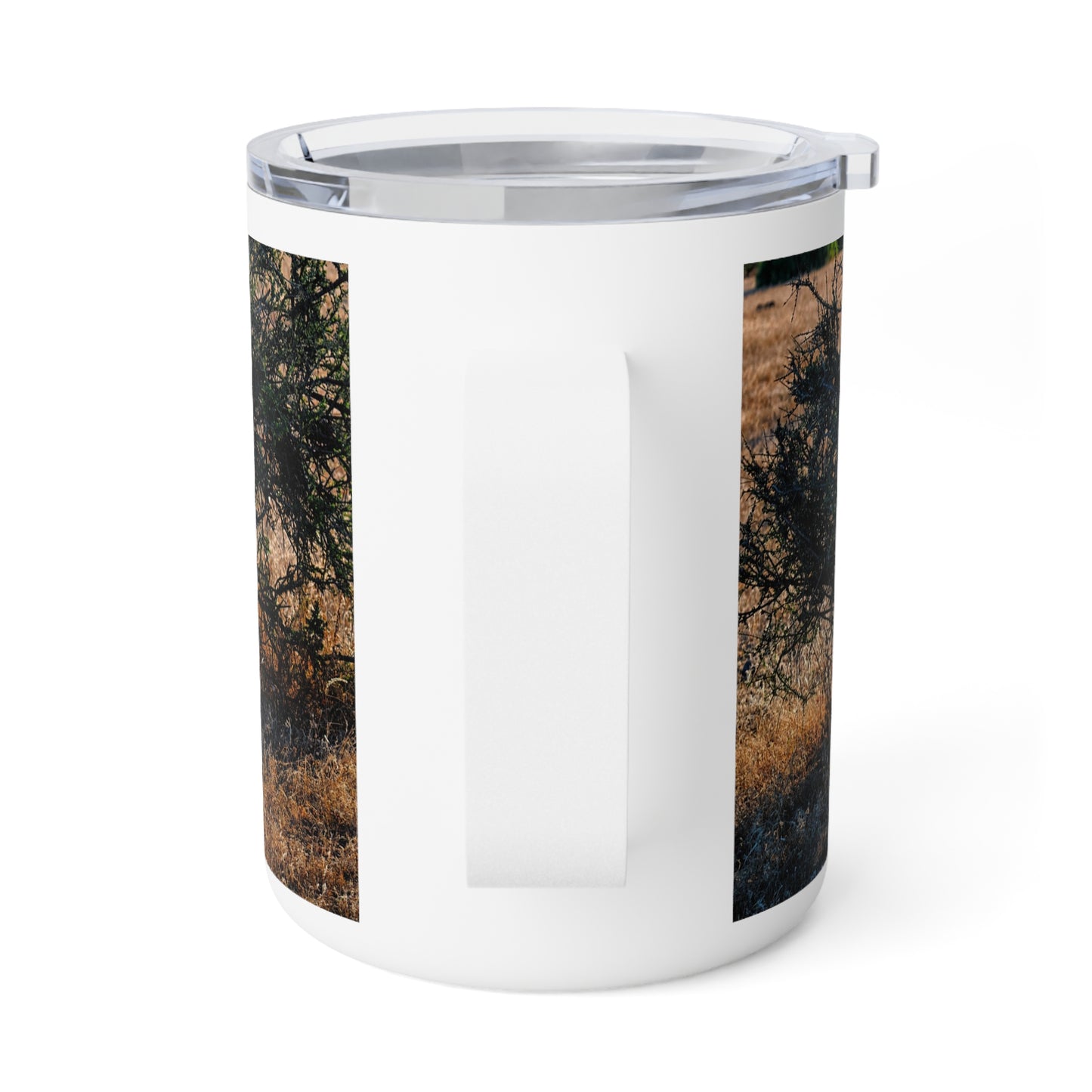 Enjoy Nature 10 oz Travel Tumbler with Zebra Stripes Design