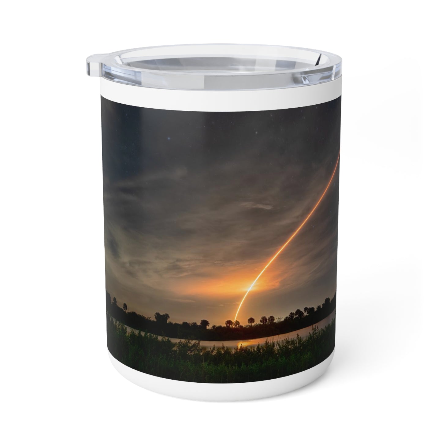 Eco Friendly,  Falcon Shuttle Launch, 10 oz. Insulated Travel Mug