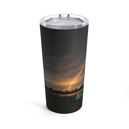 Eco friendly, Falcon Shuttle Launch, Adventure Quencher Travel Tumbler 20oz, insulatded