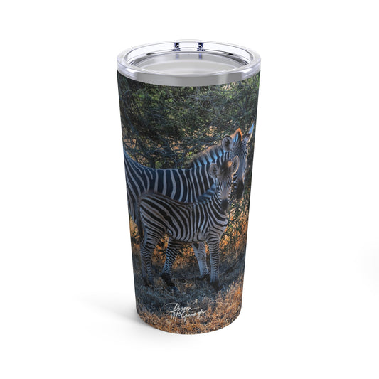 Enjoy Nature Zebra Stripes 20 oz Travel Tumbler