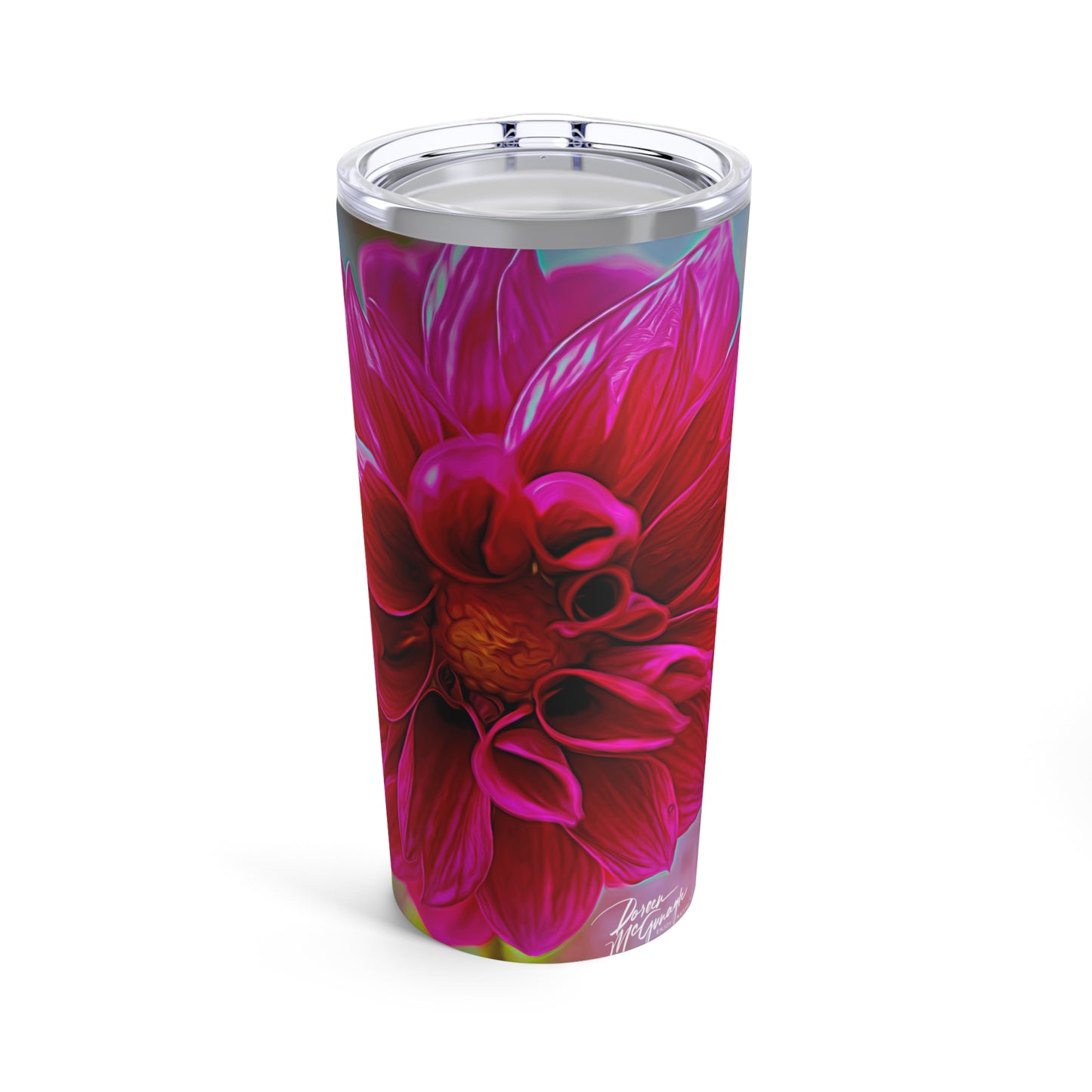 Enjoy Nature Dahlia Bloom 20 oz Travel Tumbler