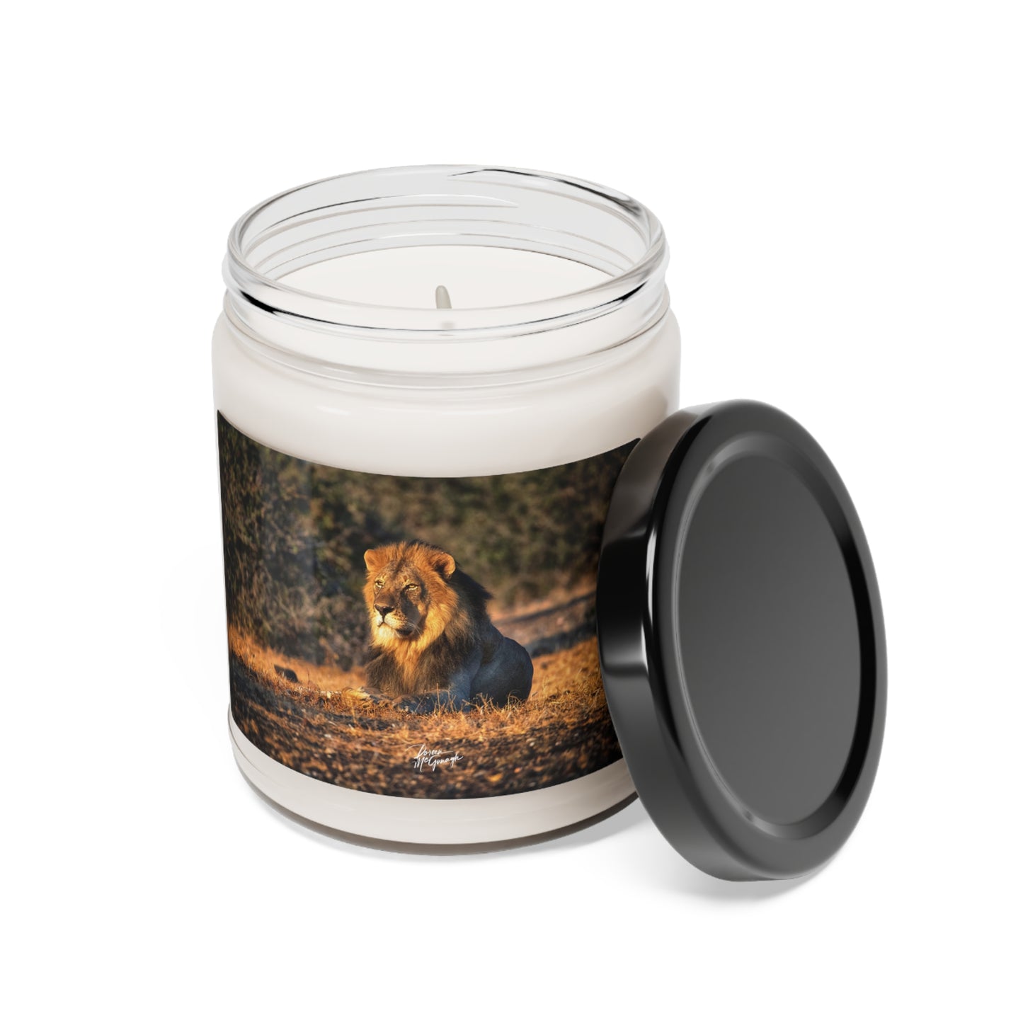 Experience the Pure Essence of Nature with the Lion King of Jungle Scented Soy Candle by Enjoy Nature