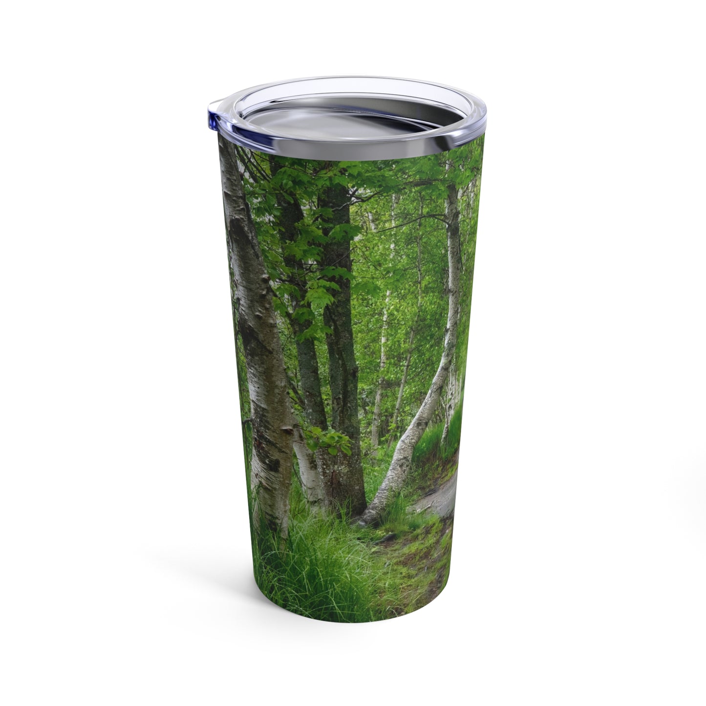 Eco friendly, Silver Birch Trail, Adventure Quencher Travel Tumbler 20oz, insulated