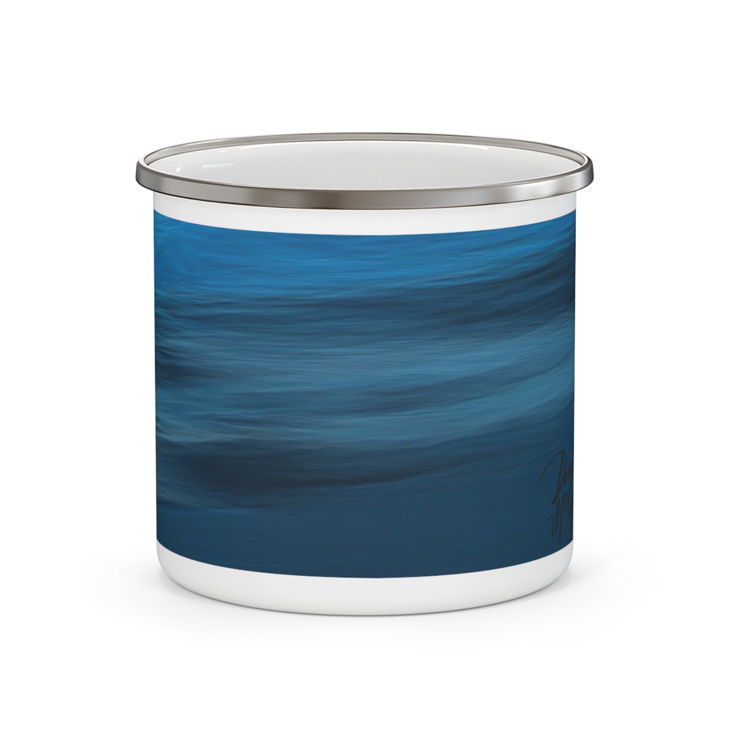 Eco friendly Blue Dawn, 12oz Enamel Camping mug