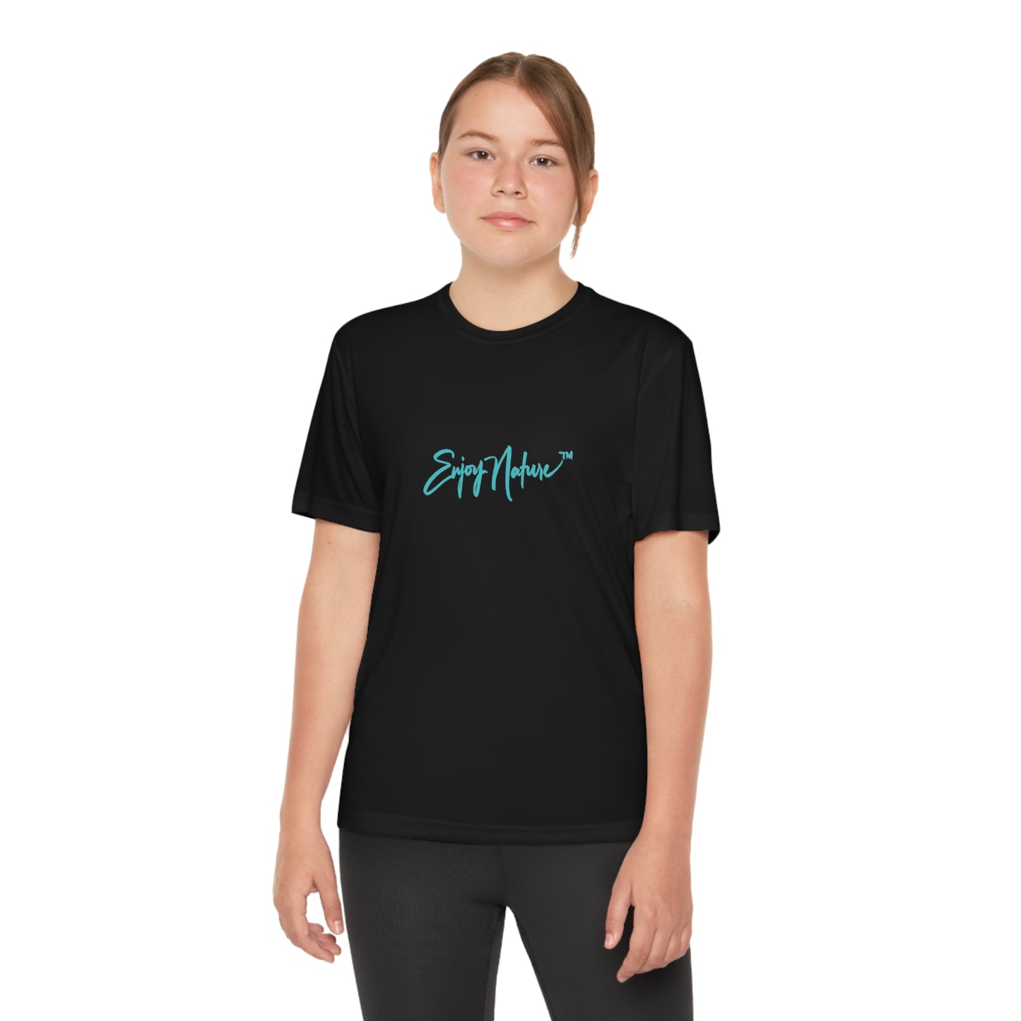 Youth Competitor Tee with Fine Art Image Leopard in Tree by Enjoy Nature